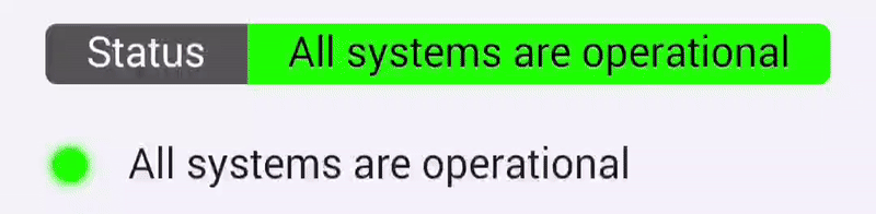 Status badge animation